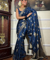 Blue Banarasi Silk Saree | Wedding & Festive Wear