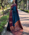 Blue Banarasi Silk Saree | Wedding & Festive Wear