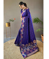 Blue Banarasi Silk Saree | Wedding & Festive Wear