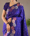 Blue Banarasi Silk Saree | Wedding & Festive Wear