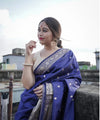 Blue Banarasi Silk Saree | Wedding & Festive Wear