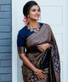 Blue Banarasi Silk Saree | Wedding & Reception Wear