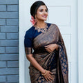 Blue Banarasi Silk Saree | Wedding & Reception Wear