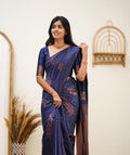 Blue Banarasi Silk Saree | Wedding & Reception Wear
