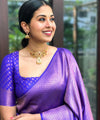 Blue Banarasi Silk Saree | Wedding & Reception Wear