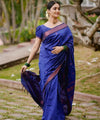 Blue Banarasi Silk Saree | Wedding & Reception Wear