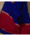 Blue Cotton Saree | Comfort Handloom Weave