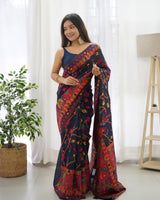 Blue Cotton Saree | Daily & Festive Wear