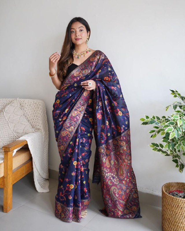 Blue Cotton Saree | Everyday Ethnic Wear