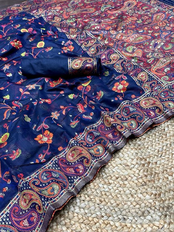 Blue Cotton Saree | Everyday Ethnic Wear