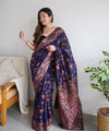 Blue Cotton Saree | Everyday Ethnic Wear