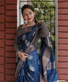 Blue Cotton Saree | Festival & Ceremony Wear