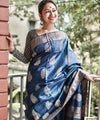 Blue Cotton Saree | Festival & Ceremony Wear