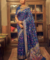 Blue Cotton Saree | Festive & Party Wear