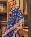 Blue Cotton Saree | Festive & Party Wear