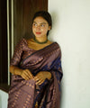 Blue Jacquard Silk Saree | Festival & Ceremony Wear
