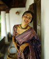 Blue Jacquard Silk Saree | Festival & Ceremony Wear