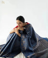 Blue Jacquard Silk Saree | Festive & Party Wear