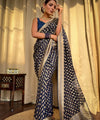 Blue Jacquard Silk Saree | Wedding & Festive Wear