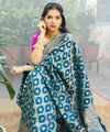 Blue Jacquard Silk Saree | Wedding & Reception Wear