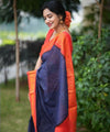Blue Jacquard Silk Saree | Wedding & Reception Wear