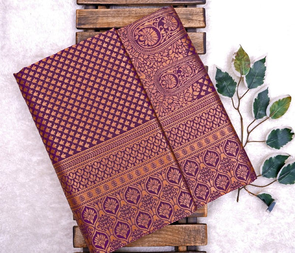 Blue Kanjivaram Silk Saree | Bridal & Festive Wear
