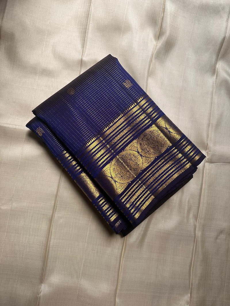 Blue Kanjivaram Silk Saree | Ethnic Wear for Women
