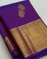 Blue Kanjivaram Silk Saree | Festive & Party Wear
