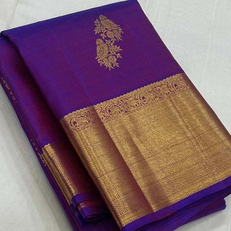 Blue Kanjivaram Silk Saree | Festive & Party Wear