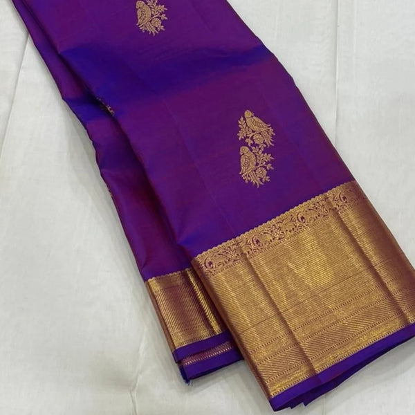 Blue Kanjivaram Silk Saree | Festive & Party Wear