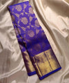 Blue Kanjivaram Silk Saree | Traditional Wedding Wear