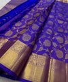 Blue Kanjivaram Silk Saree | Traditional Wedding Wear
