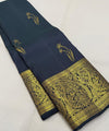 Blue Kanjivaram Silk Saree | Traditional Zari Weave
