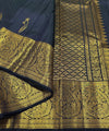 Blue Kanjivaram Silk Saree | Traditional Zari Weave