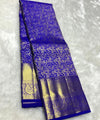 Blue Kanjivaram Silk Saree | Wedding & Reception Wear