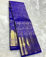 Blue Kanjivaram Silk Saree | Wedding & Reception Wear