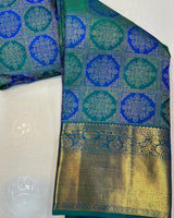 Blue Kanjivaram Silk Saree | Wedding & Reception Wear