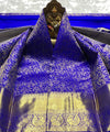 Blue Kanjivaram Silk Saree | Wedding & Reception Wear