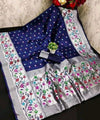 Blue Paithani Silk Saree | Traditional Wedding Wear