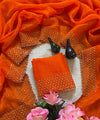 Bright Orange Silk Saree | Wedding & Festive Wear