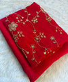 Bright Red Bollywood Designer Saree | Party & Festive Wear