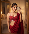 Bright Red Bollywood Designer Saree | Party & Festive Wear