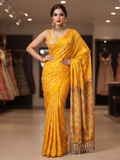 Bright Yellow Trending Designer Saree | Party & Festive Wear