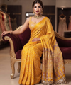 Bright Yellow Trending Designer Saree | Party & Festive Wear