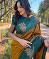 Brown Banarasi Silk Saree | Wedding & Festive Wear