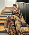 Brown Banarasi Silk Saree | Wedding & Festive Wear
