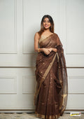 Brown Cotton Saree | Everyday Ethnic Wear