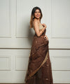 Brown Cotton Saree | Everyday Ethnic Wear