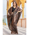 Brown Kanjivaram Silk Saree | Bridal & Festive Wear