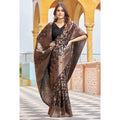 Brown Kanjivaram Silk Saree | Bridal & Festive Wear